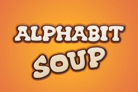 Alphabit Soup: A Playful Display Font for Editors