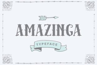 Amazinga Typeface for Elegant Brand Design