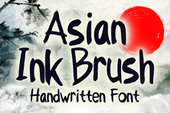 Asian Ink Brush: A Playful Sumi Typeface for Makers