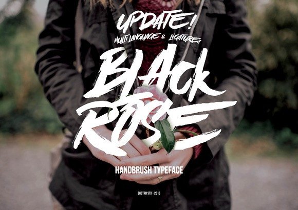 Black Rose Font for Handmade Brands