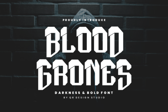 Blood Grones Font for Bold Web Design
