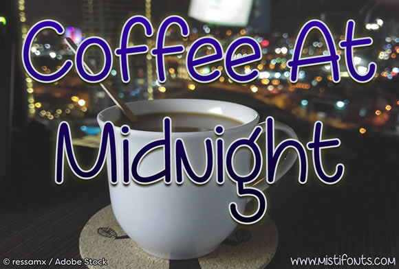 Coffee at Midnight: The Stylish Handwritten Display Font