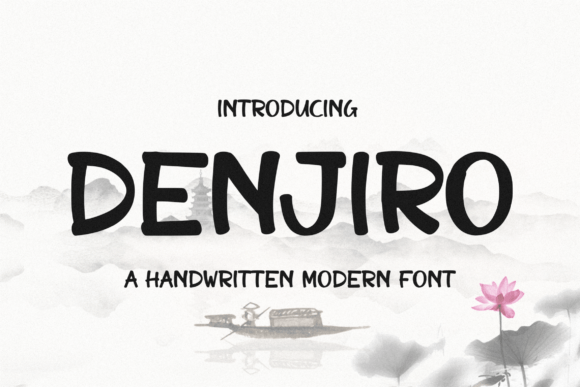 Denjiro Typeface for Relaxed Editorial Design
