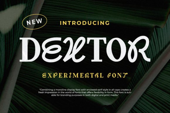 Dextor: The Experimental Display Font for Bold Campaigns