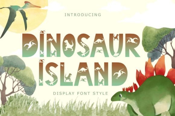 Dinosaur Island Font Review: A Cute Display Typeface for Branding