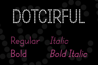 Dotcirful: A Distinctive Display Font for Editorial Design
