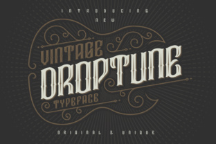 Droptune: A Vintage Display Font for Bold Branding