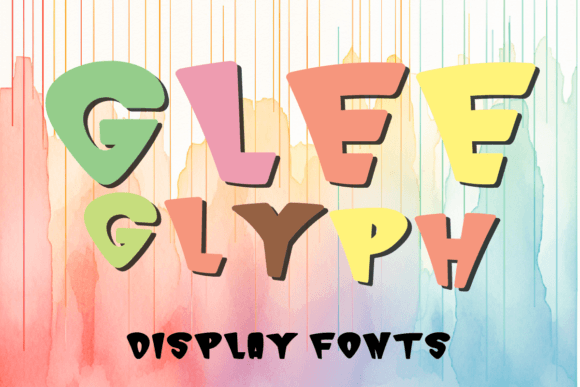 Glee Glyph: A Joyful Display Typeface for Creative Brands