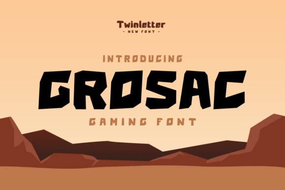 Grosac: The Game Display Font for Bold Campaigns