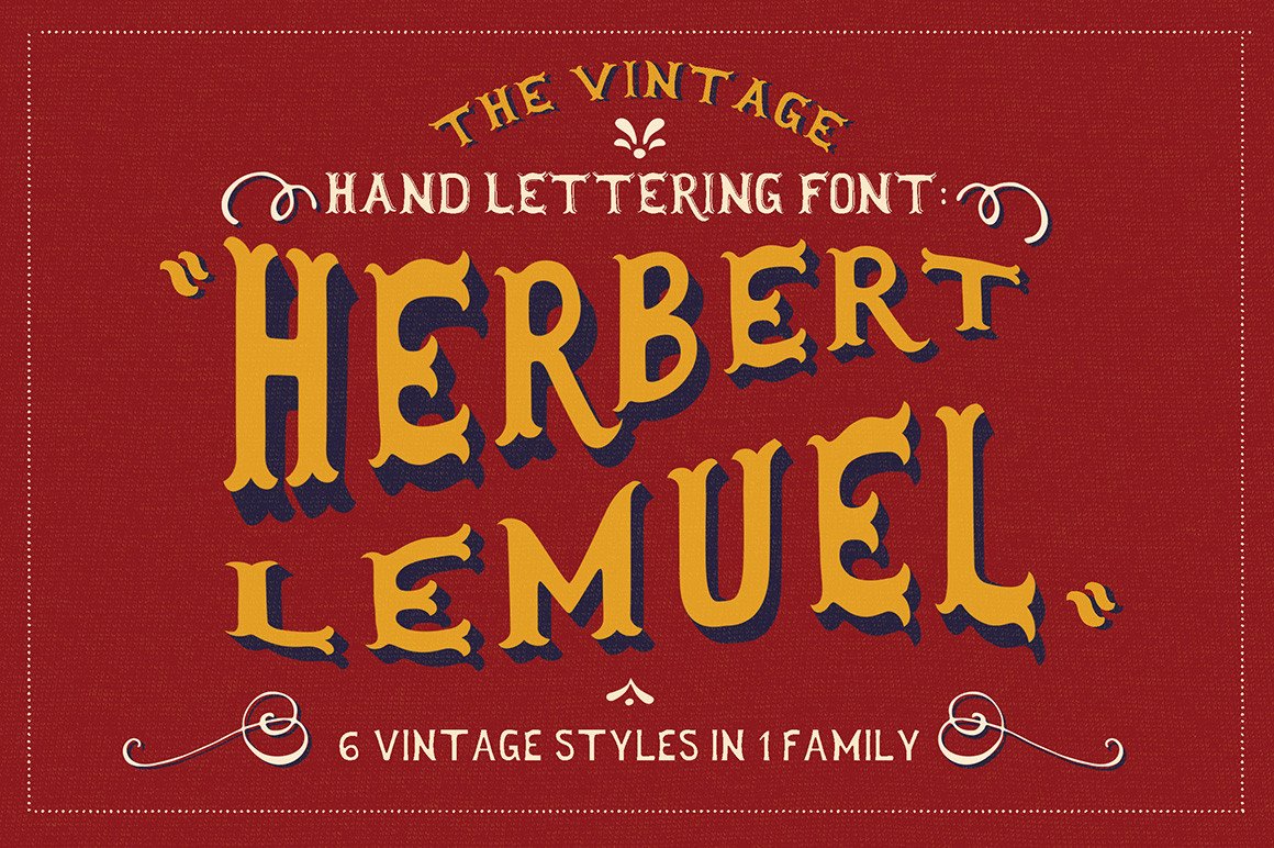 Herbert Lemuel Font for Vintage Crafts