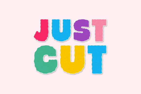 Just Cut: A Paper-Craft Typeface for Branding