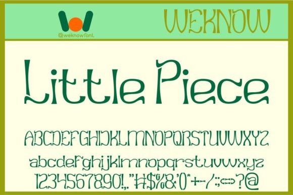 Little Piece Font for Playful Brand Identity