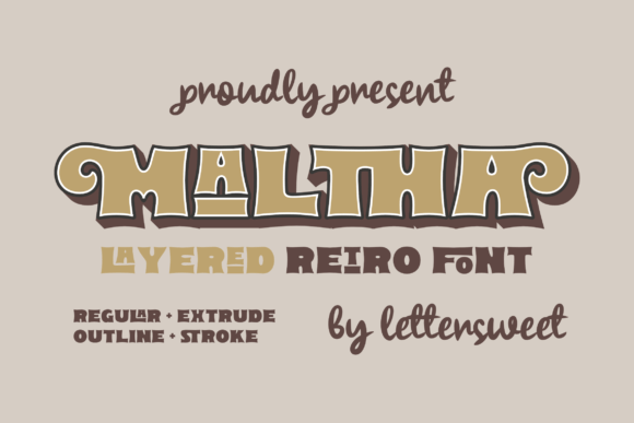 Maltha: A Retro Serif Font for Makers