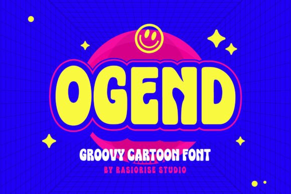 Ogend: A Retro Bold Groovy Sans-Serif Font for Makers