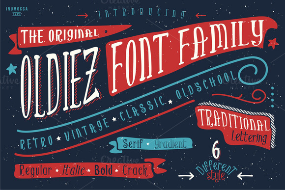 Oldiez Font Family: A Retro Typeface for Branding