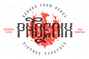 Phoenix Typeface: Vintage Elegance for Editorial Design