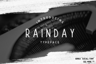 Rain Day Font for Professional Small Business Branding