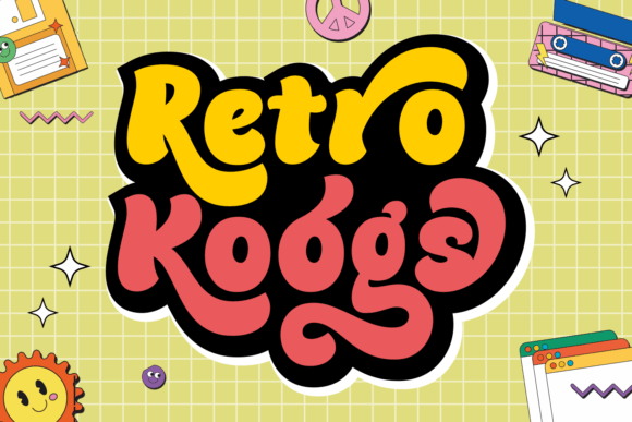 Retro Koogs: A Bold Display Font for Branding
