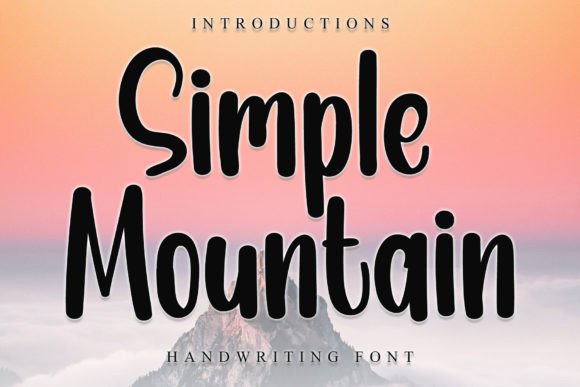 Simple Mountain: A Charming Display Font for Joyful Designs