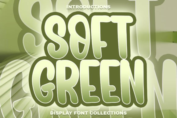 Soft Green: A Whimsical Display Font for Joyful Brands