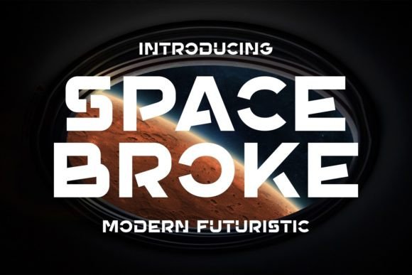 Space Broke Font for Bold Brand Identity
