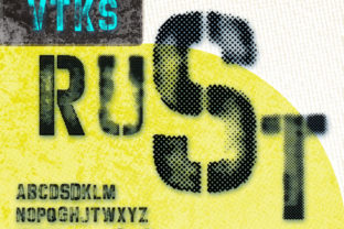 VTKS Rust: The Grunge Display Font for Bold Brands