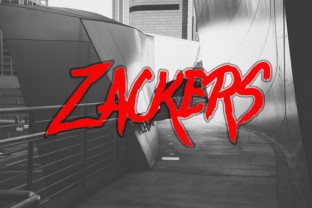 Zackers: A Gritty Display Font for Bold Branding